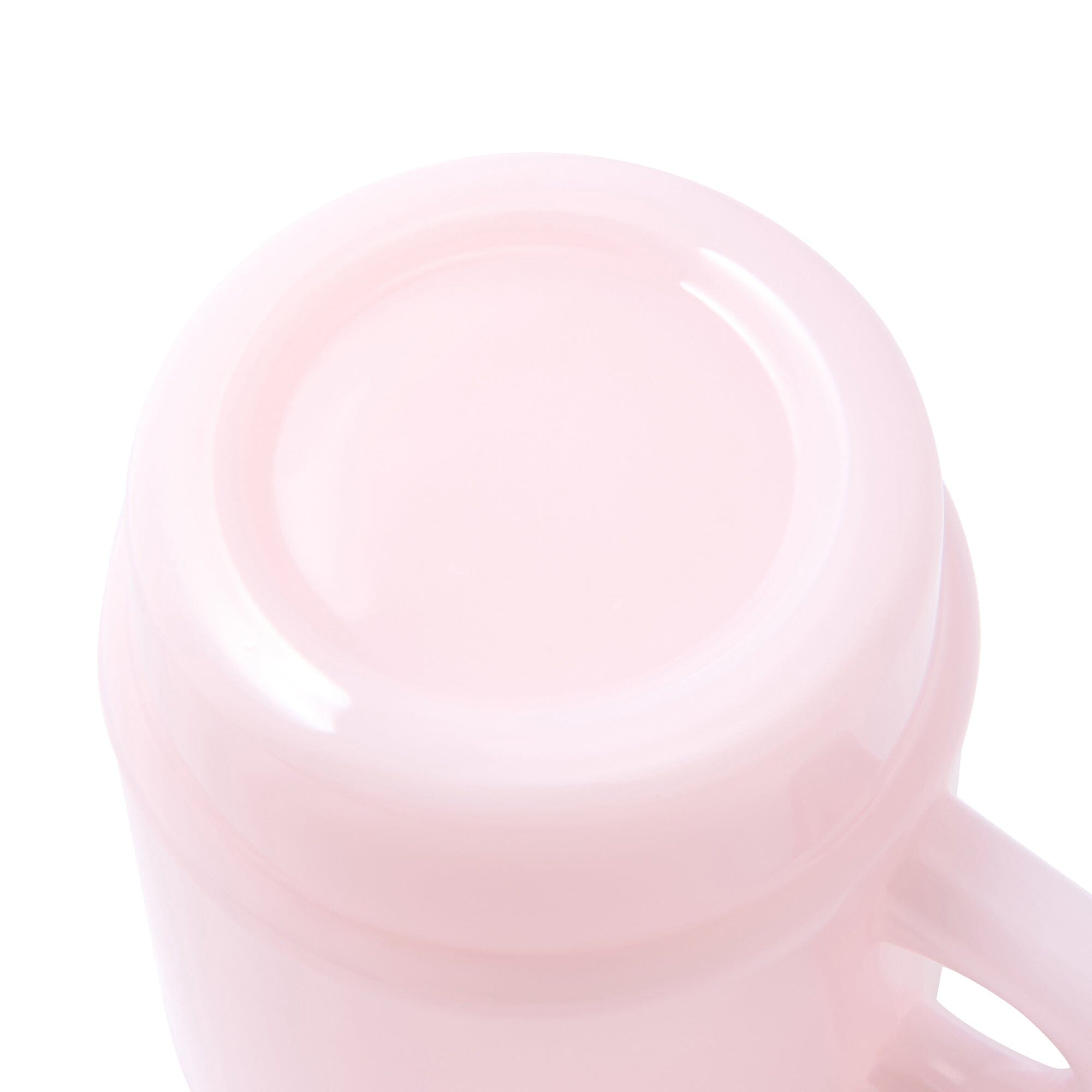Milk Glass Mug Pink