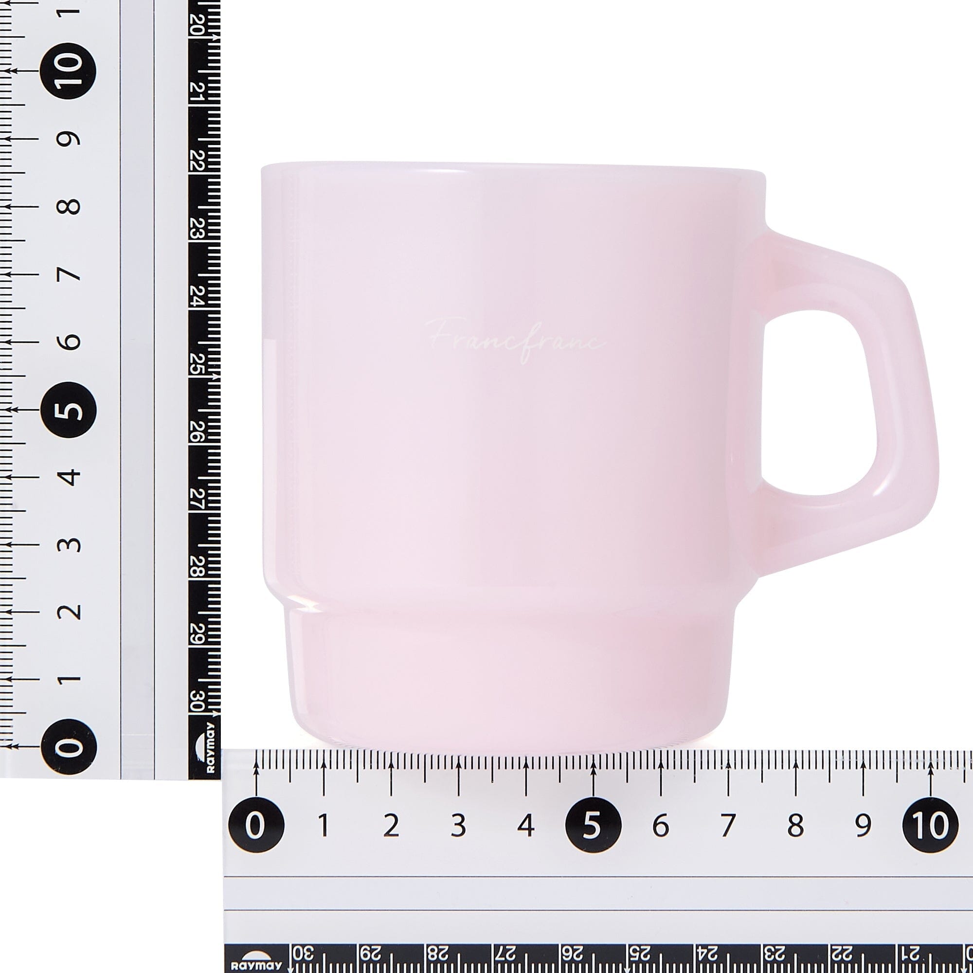 Milk Glass Mug Pink