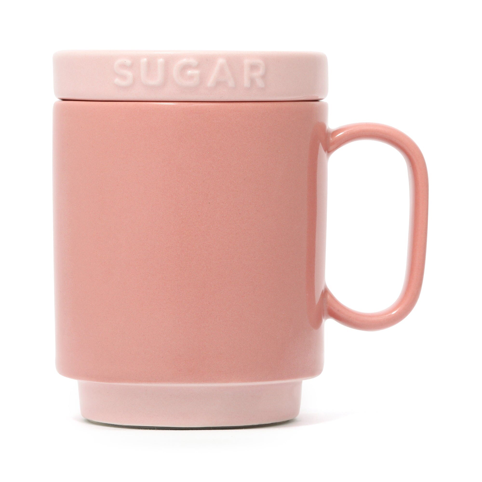 Bicolor Mug Canister Sugar Pink