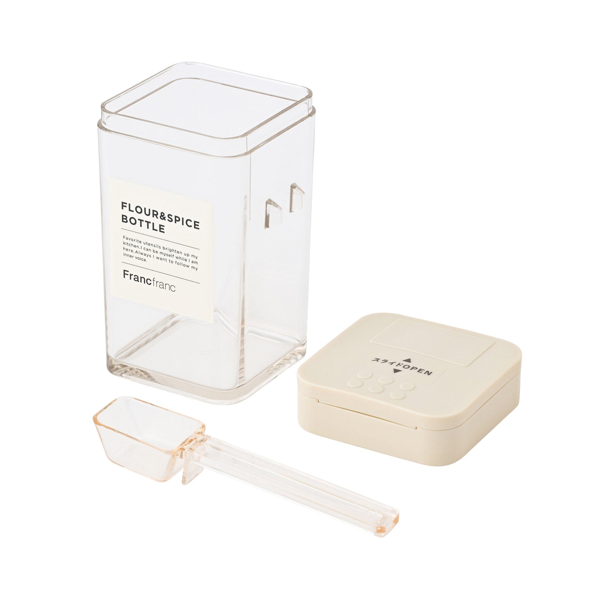 Flour & Spice Bottle Ivory
