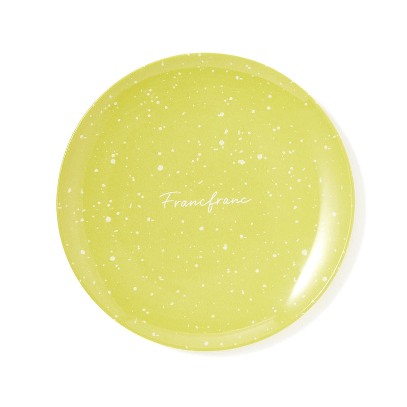 Splatter Melamine Plate Small Yellow