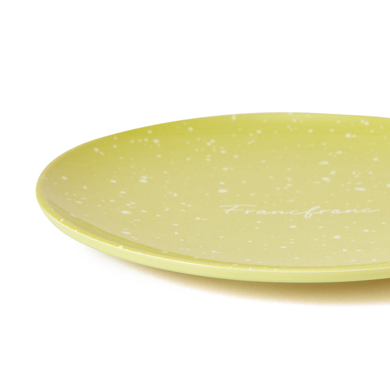 Splatter Melamine Plate Small Yellow