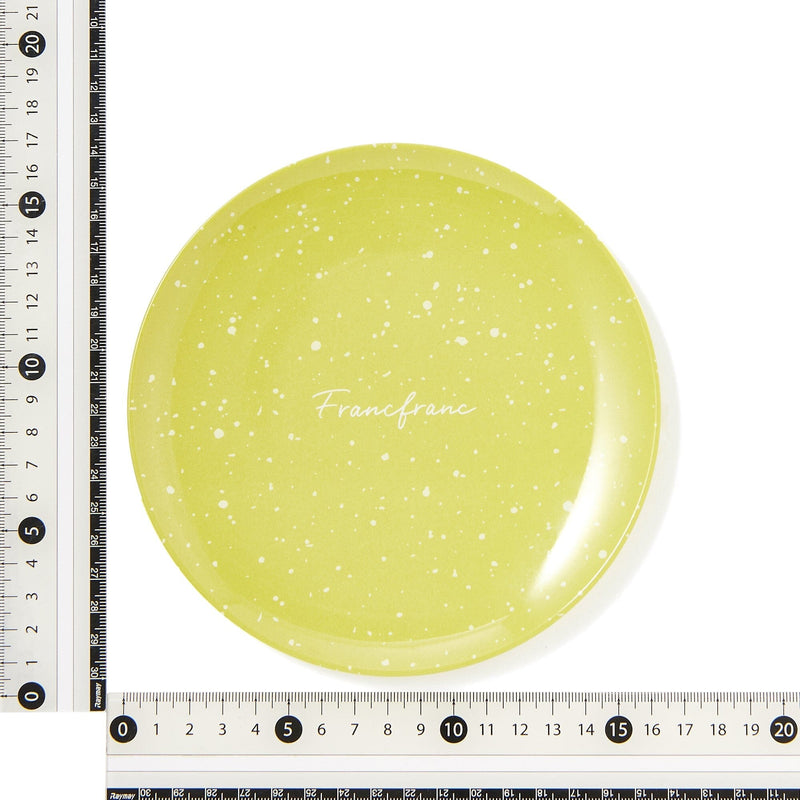 Splatter Melamine Plate Small Yellow