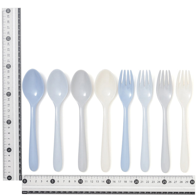 Melamine Cutlery Set Of 8 Blue
