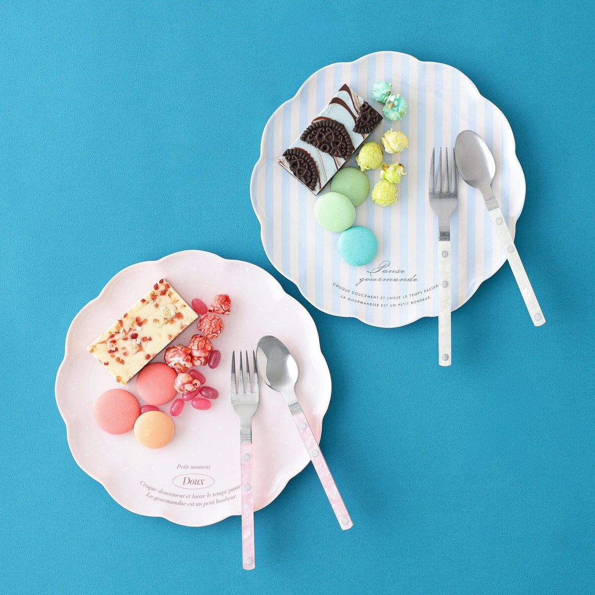 Frill Plate Stripe Blue
