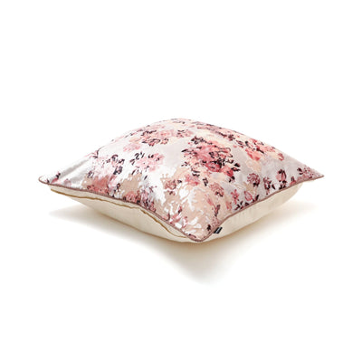 Velvet Flower Cushion Cover 450 X 450 Pink