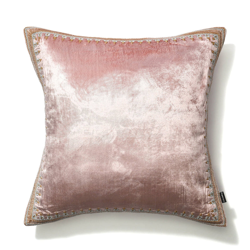 Emb Frame Cushion Cover 450 X 450 Pink
