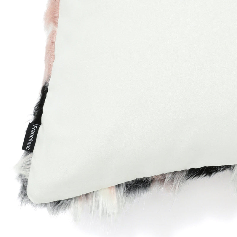 Fur O Cushion Cover 450 X 450 Pink X Gray