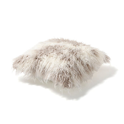 Fur K Cushion Cover 450 X 450 White X Beige