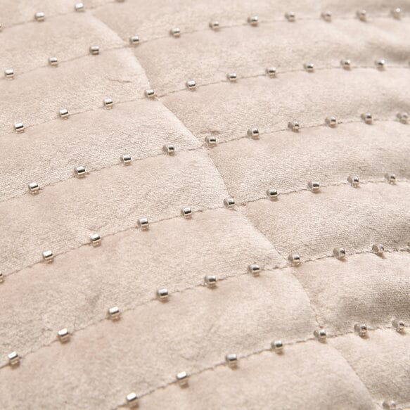 Velvet Bead Cushion Cover 450 X 450 Beige