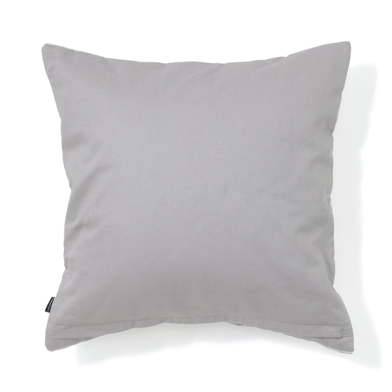 GEOME PLEATED CUSHION COVER 450 x 450 GRAY
