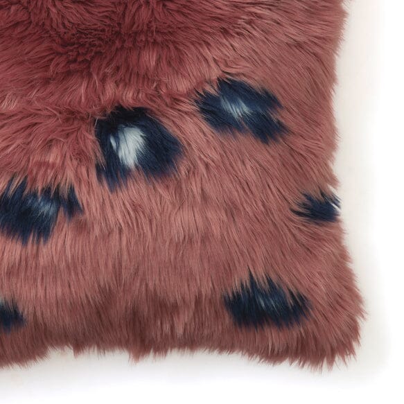 Fur Ac Cushion Cover 450 X 450 Dark Pink