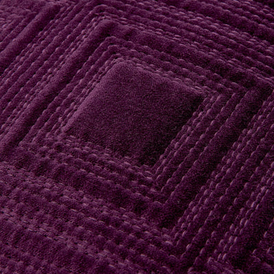 Block Quilt Cushion Cover 450 X 450 Purple