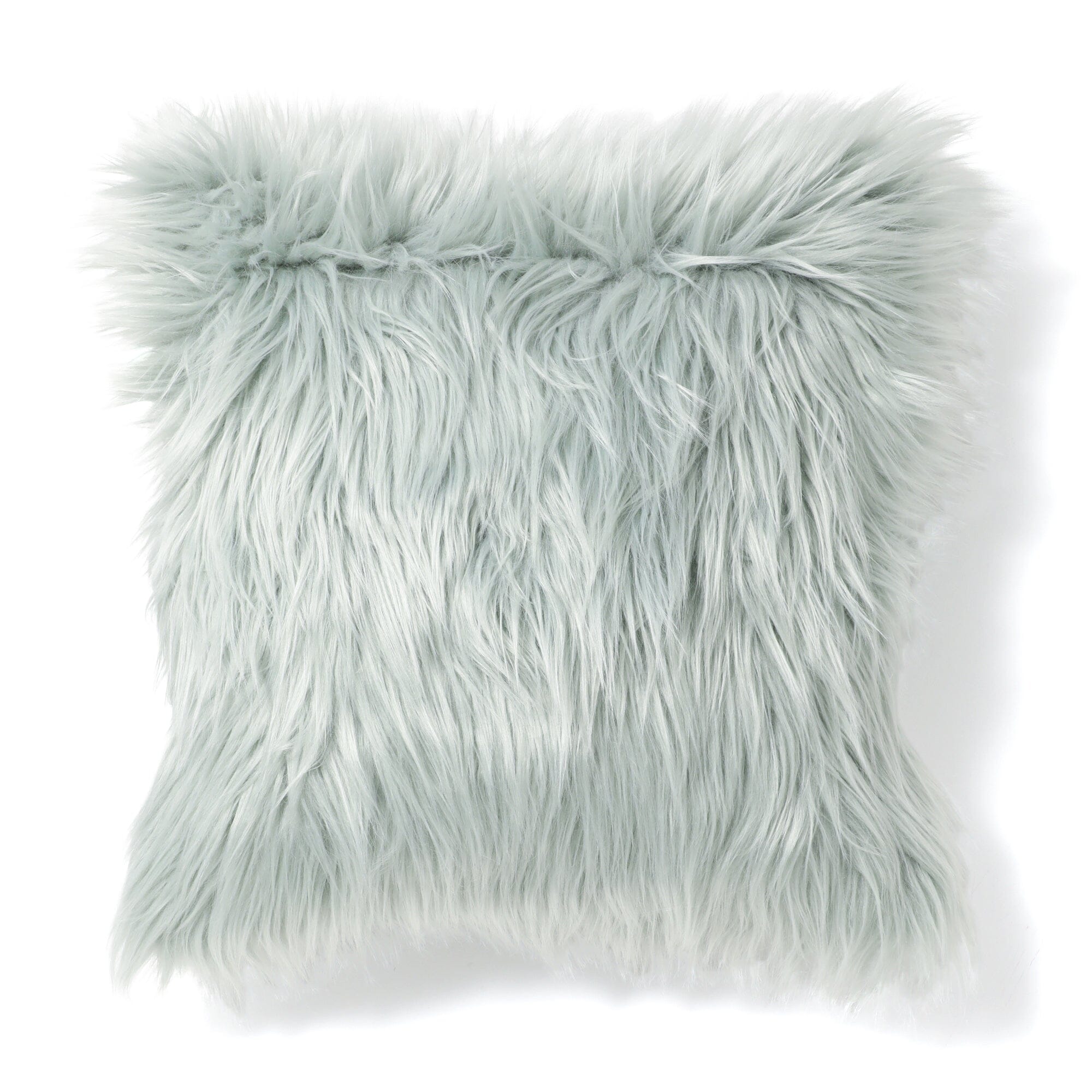 Fur X Cushion Cover 450 X 450 Light Green