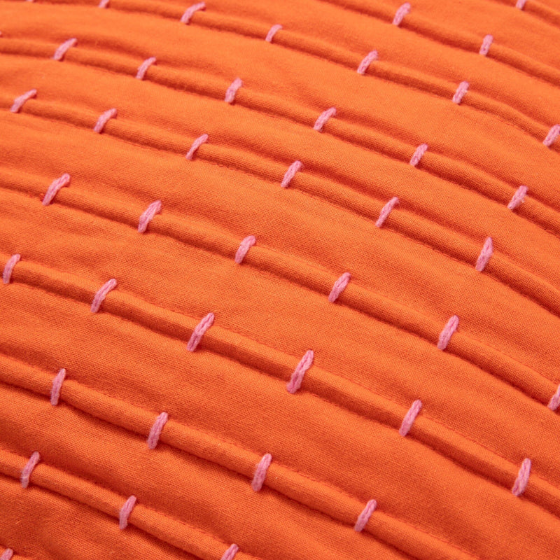 Cord Woven Cushion Cover 450 x 450  Orange