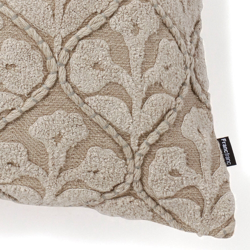 Ethnic Emb Cushion Cover 450 x 450  Grey