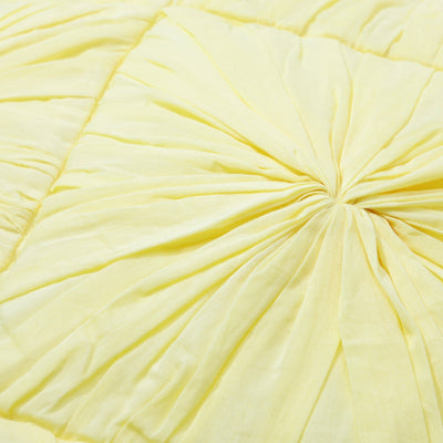 Smocking Cushion Cover 450 x 450  Yellow