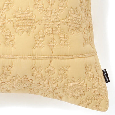 Ethnic Quilt Cushion Cover 450 x 450  Yellow