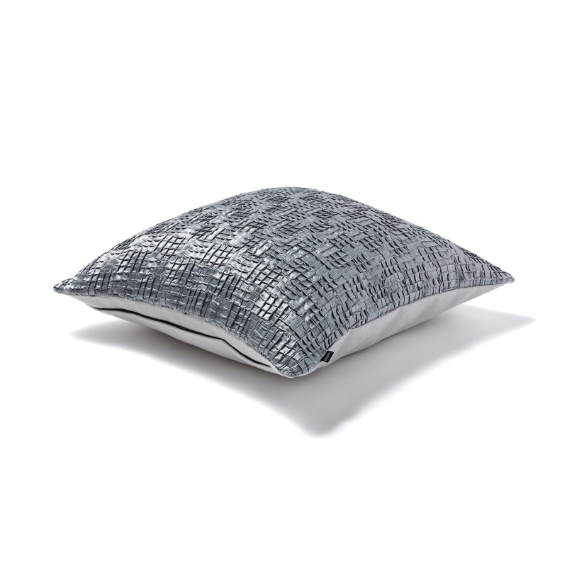 Satin Crinkle Cushion Cover 450 x 450  Grey