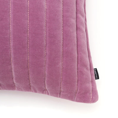 Quilt stripe cushion cover 450 x 450 purple