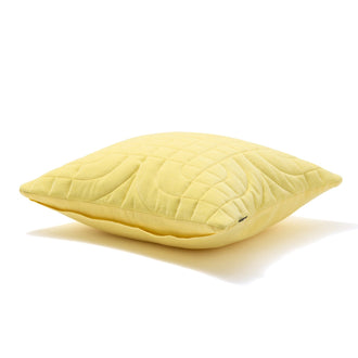 Velvet Quilt Cushion Cover 450 x 450  Yellow