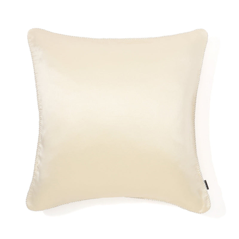 Front Silk Cushion Cover 450 x 450  Ivory