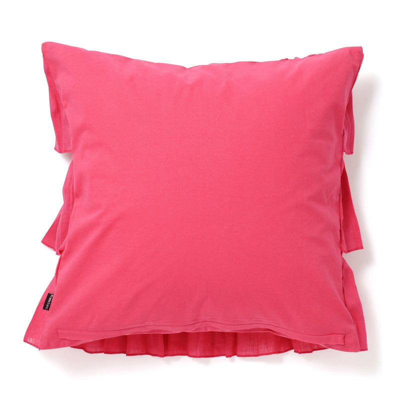 Linen Frill Cushion Cover 450 x 450 Pink