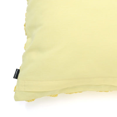 Wave Code Cushion Cover 450 x 450 Yellow