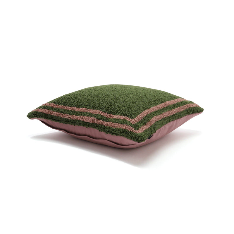 Square Line Cushion Cover 450 x 450 Green