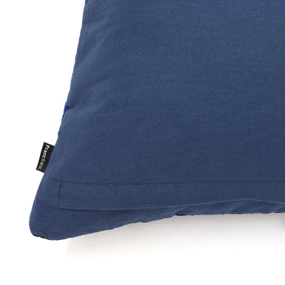 Velvet quilt cushion cover 450 x 450 Navy