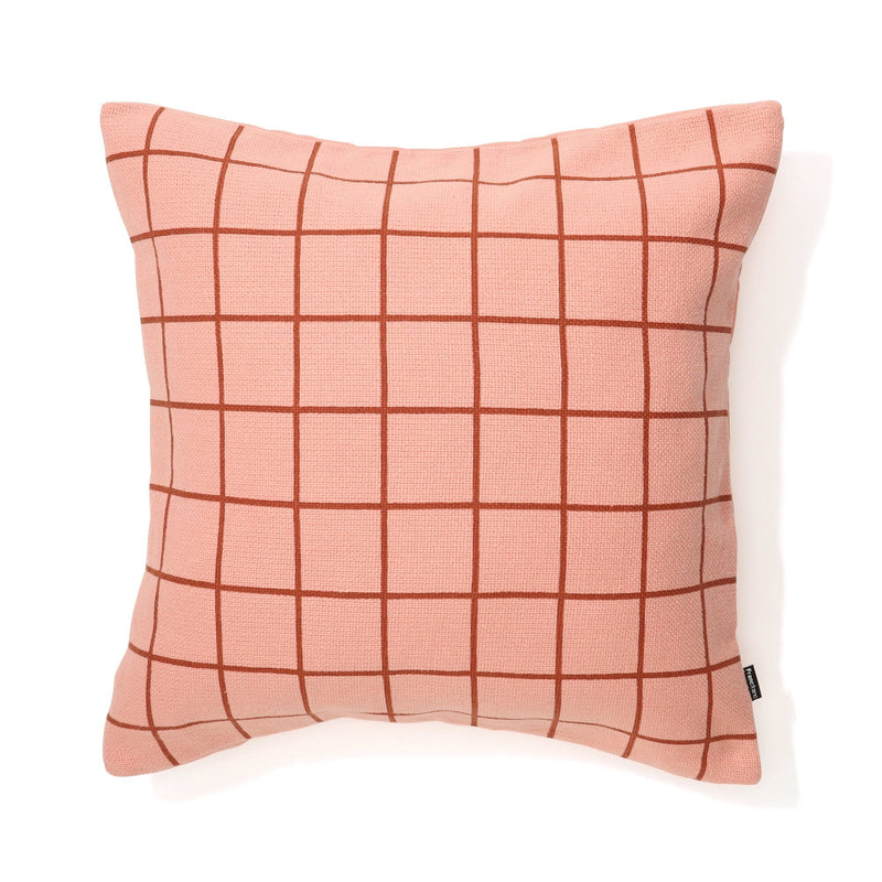 Windowpane Cushion Cover 450 X 450 Orange