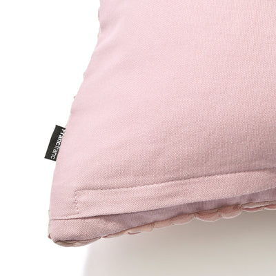 Solid Gathered Cushion Cover 450 x 450 Pink