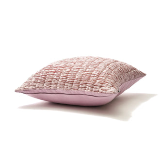 Solid Gather Cushion Cover 450 X 450 Pink