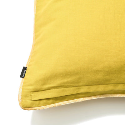 EMB Flower Cushion Cover 450 x 450 Yellow