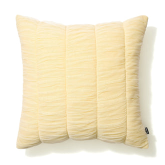 Solid Gather Cushion Cover 450 X 450 Yellow