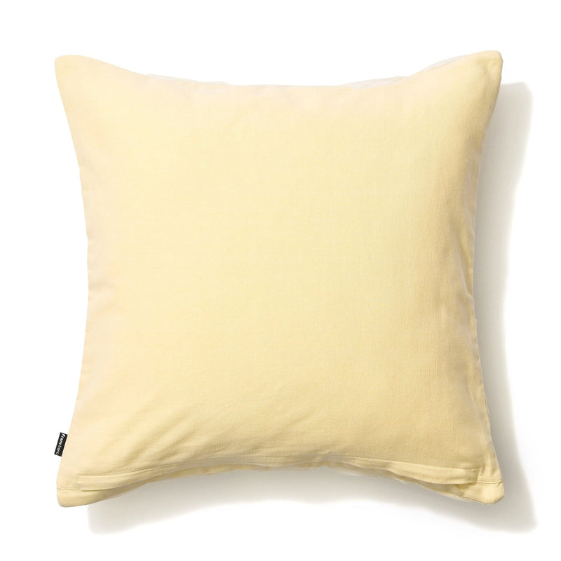 Solid Gathered Cushion Cover 450 x 450 Yellow