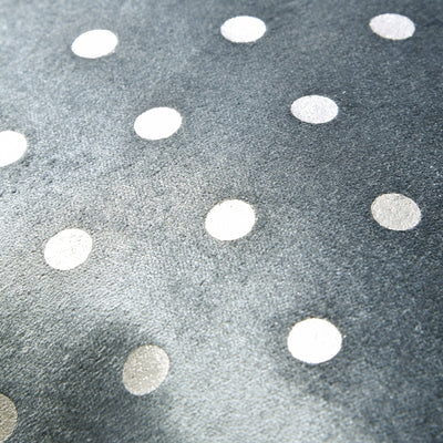 Velvet dot cushion cover 450 x 450 Blue x Silver