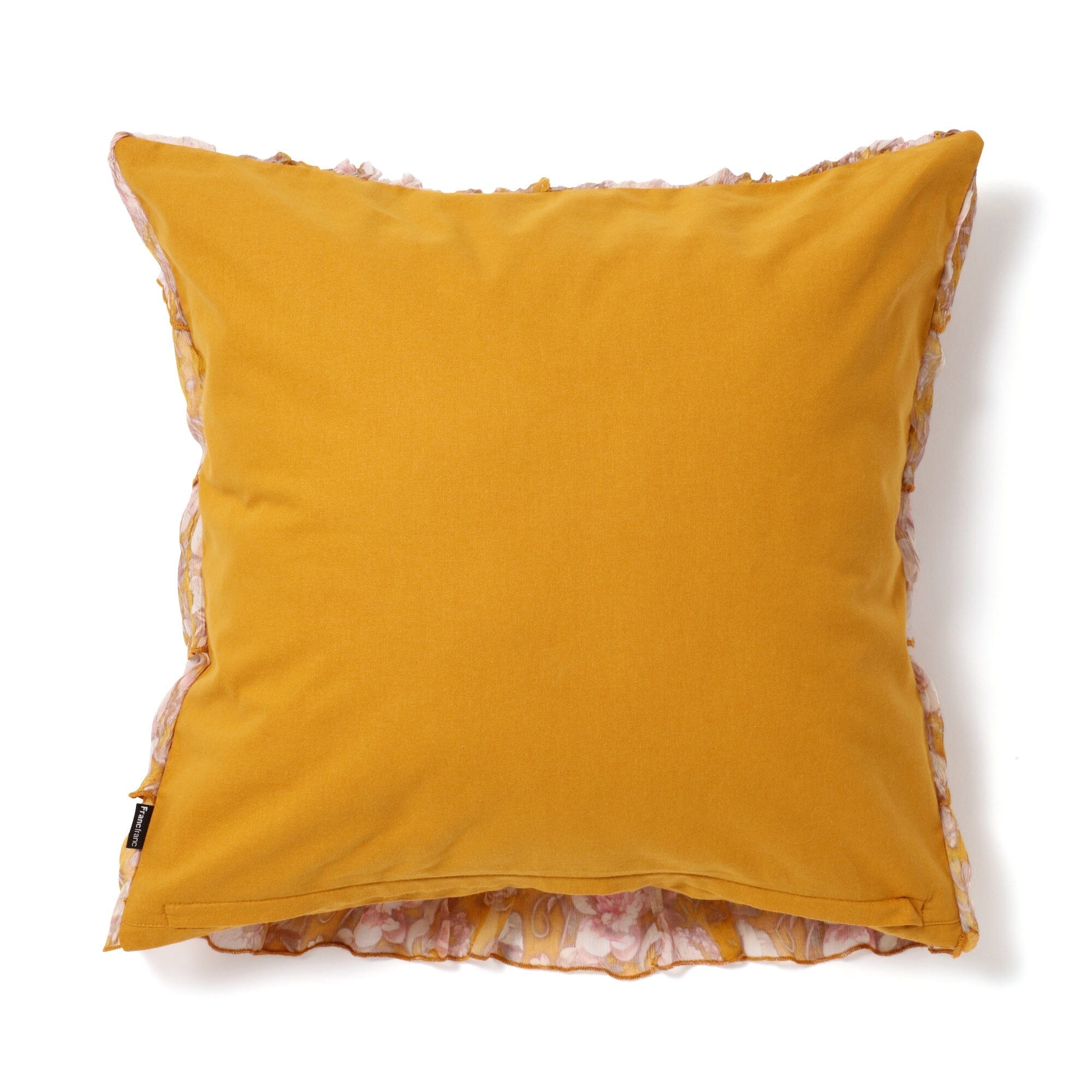 PT Chiffon Frill Cushion Cover 450 x 450 Yellow