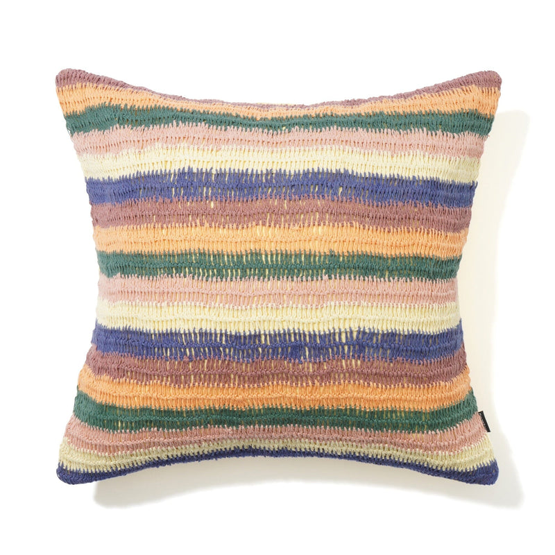 Crochet Stripe Cushion Cover 450 x 450 Multi