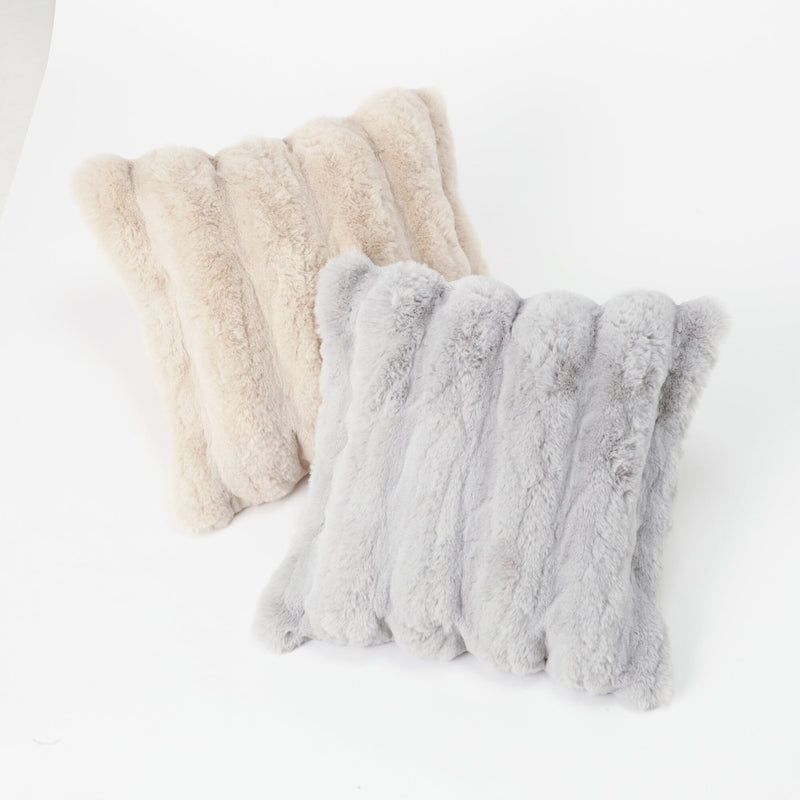 Fur I Cushion Cover 450 X 450 Grey