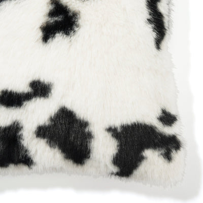 Fur L Cushion Cover 450 X 450 White X Black