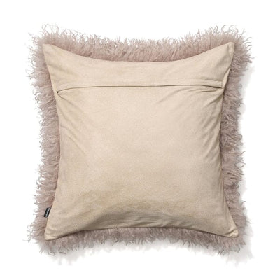 Fur cushion cover 450 x 450 brown