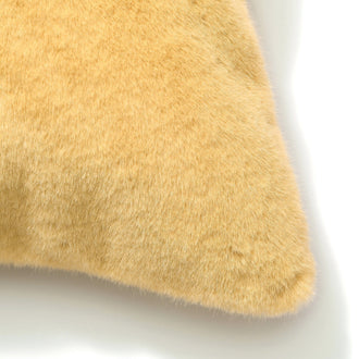 Fur X Cushion Cover 450 X 450 Yellow