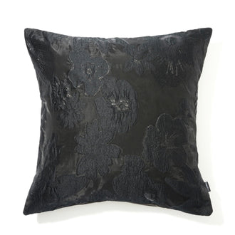 Jq Flower B Cushion Cover 450 X 450 Black