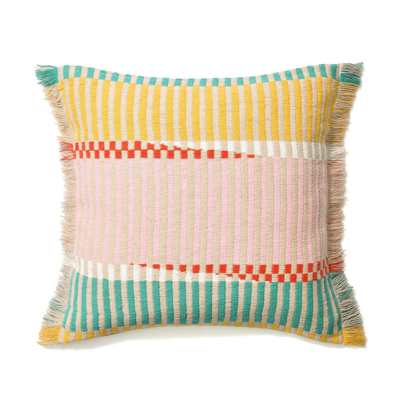 Weave Fringe Cushion Cover 450 x 450 Multi