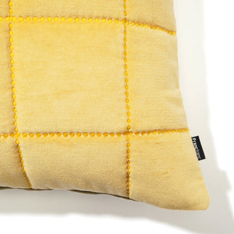 Quilt Check Cushion Cover 450 x 450 Yellow