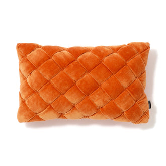 Basket Woven Cushion Cover 400 X 250 Orange