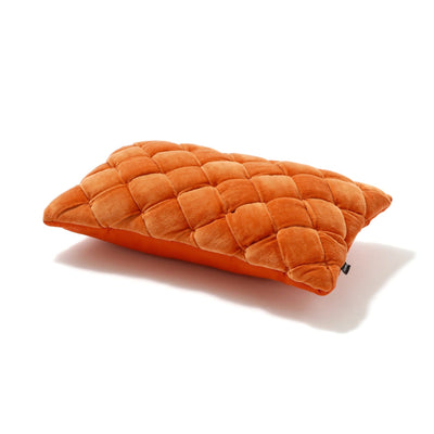 Basket Woven Cushion Cover 400 X 250 Orange