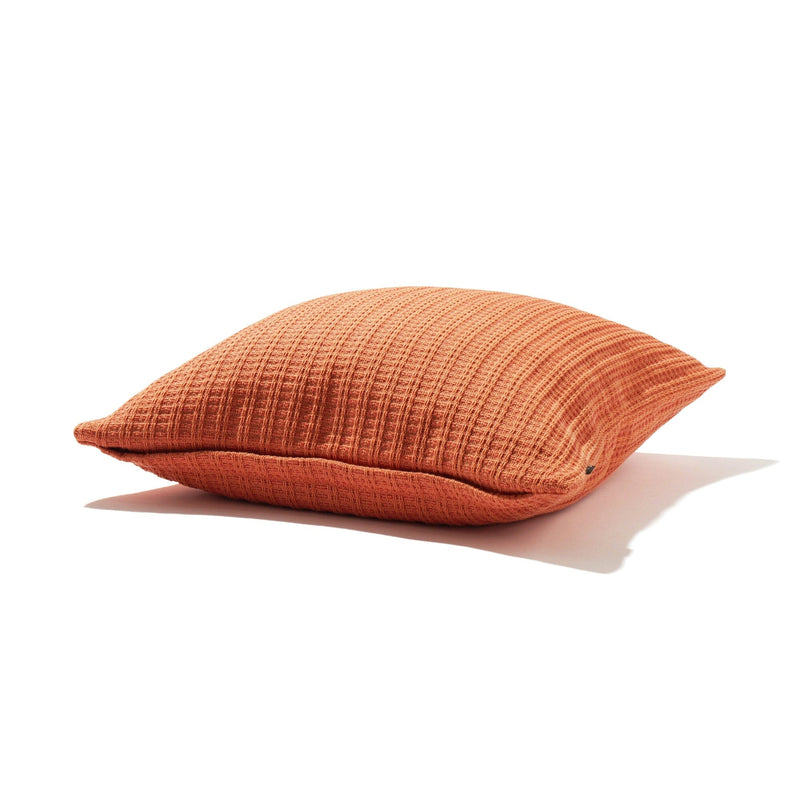 Weave check cushion cover 450 x 450 orange