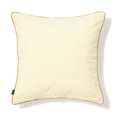 Metallic Pt Cushion Cover 450 X 450 White X Gold